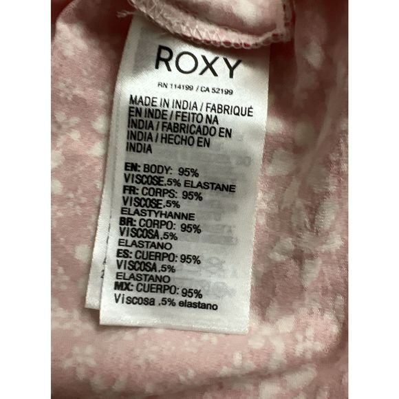 Roxy Women Sz Small Seaside State Strappy Dress Poppy Red Floral - Picture 7 of 10